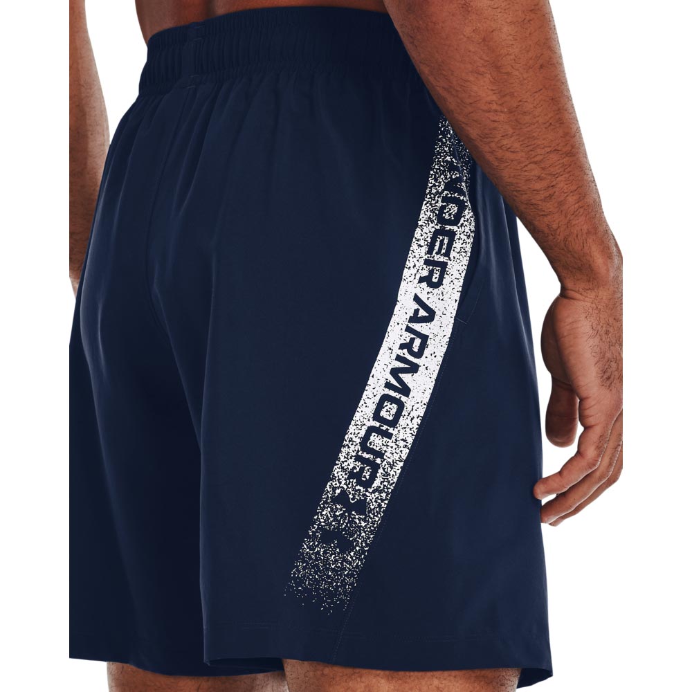 UA Men's Woven Graphic Shorts Navy