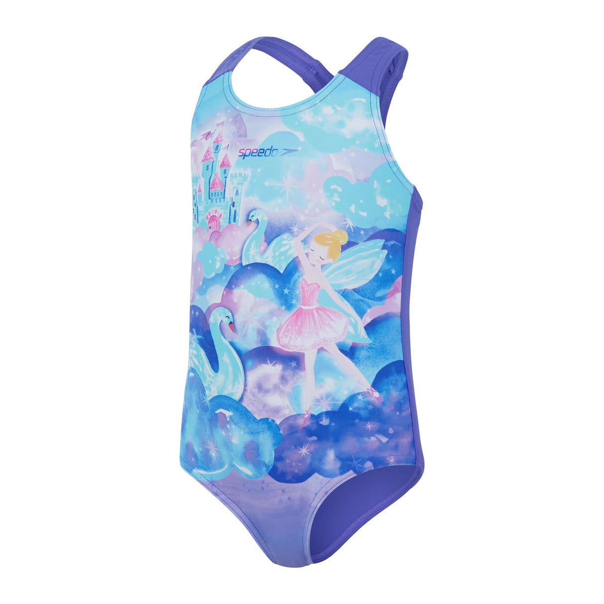 SPEEDO Digital Placement Swimsuit Purple