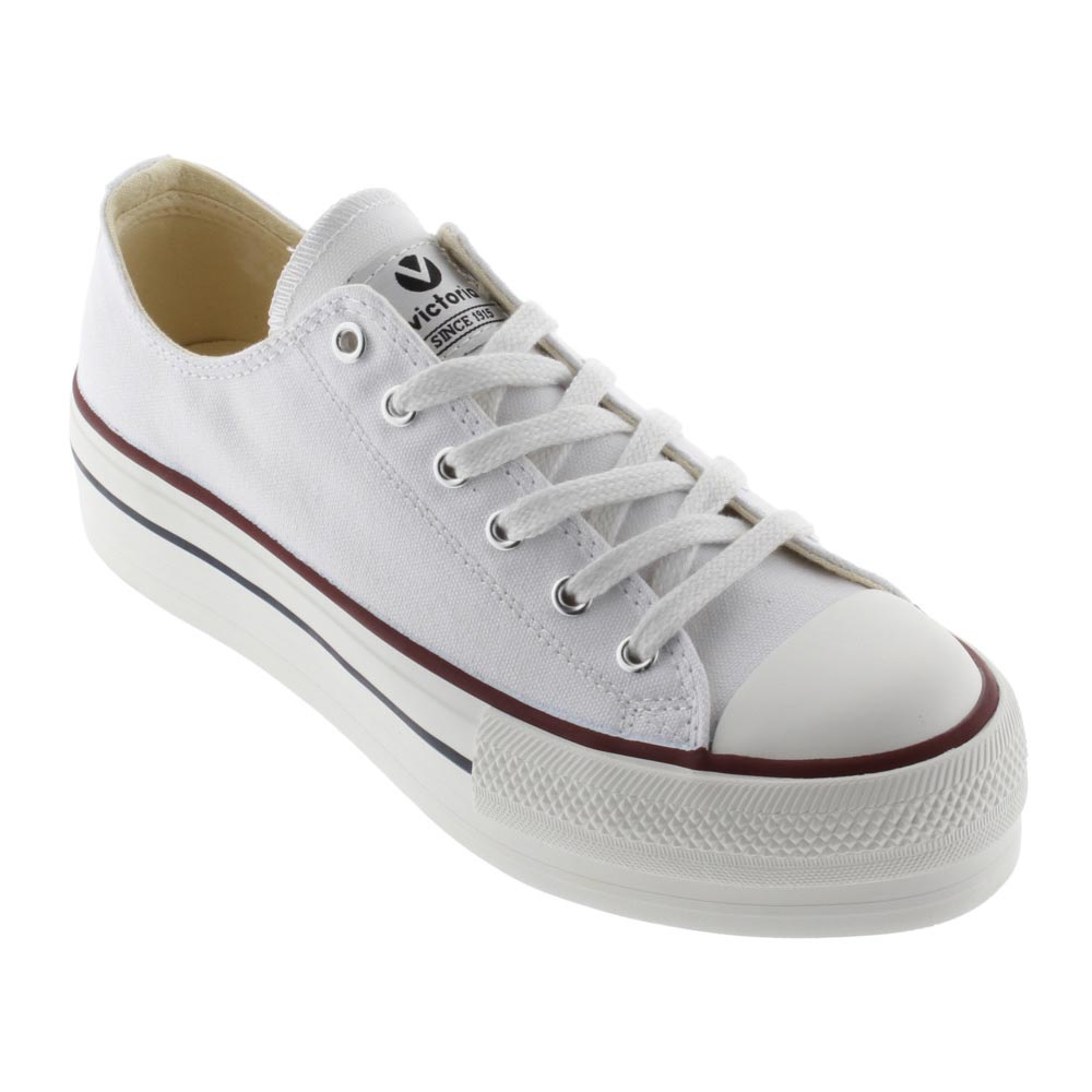 VICTORIA CANVAS PLATFORM SNEAKER WHT