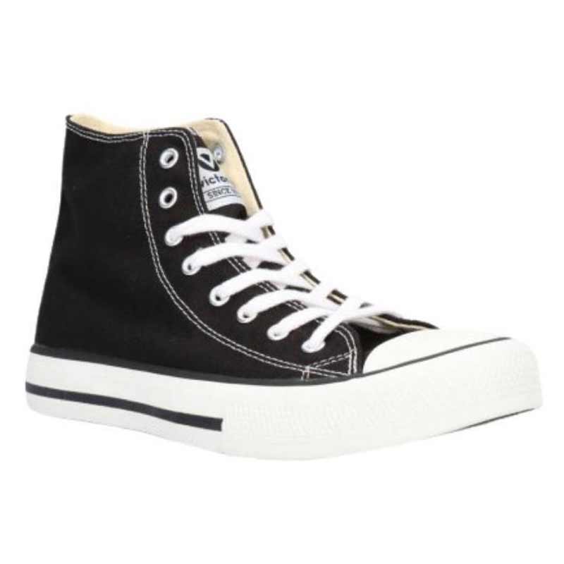 VICTORIA CANVAS HIGH-TOP SNEAKER UNI BLK