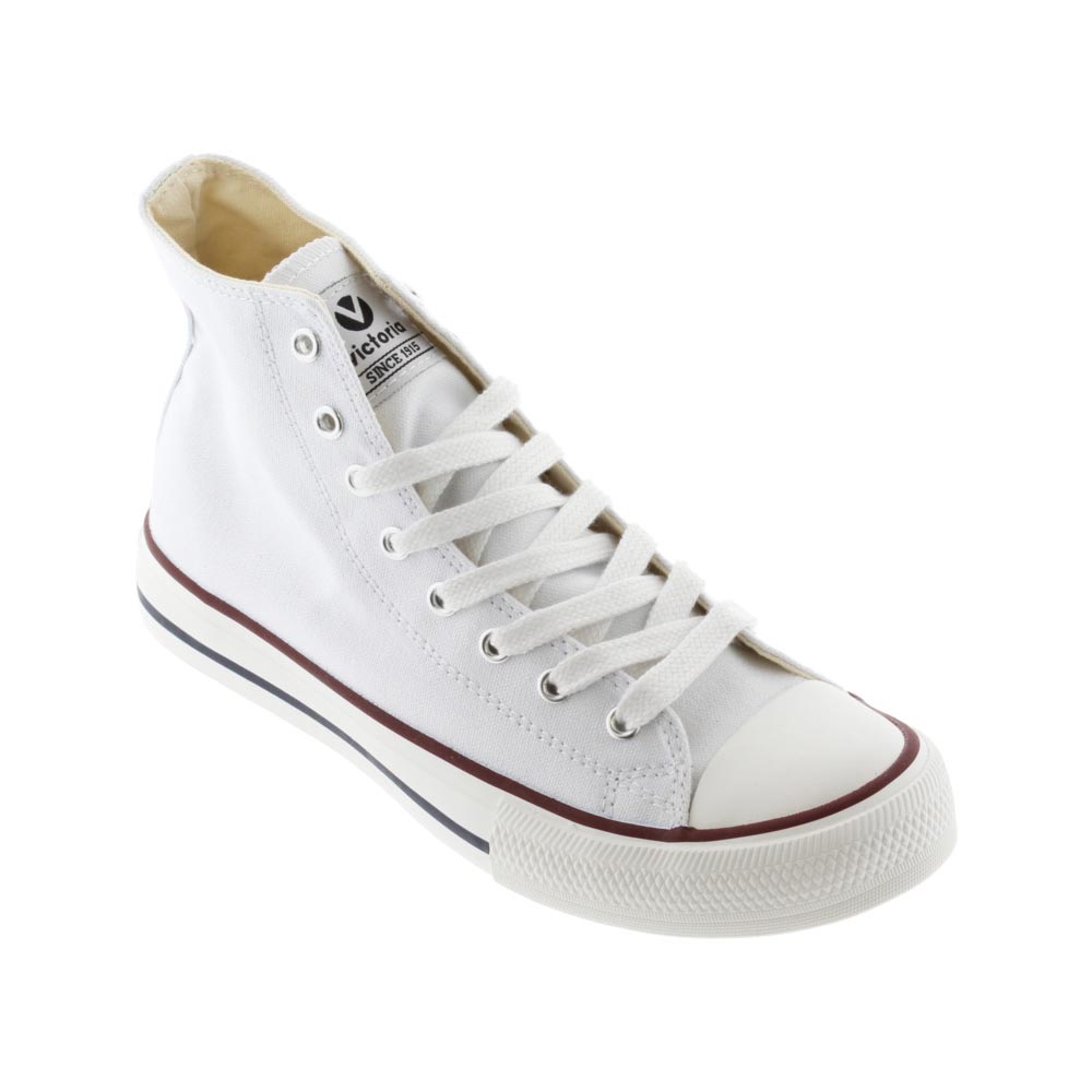 VICTORIA CANVAS HIGH-TOP SNEAKER UNI WHT