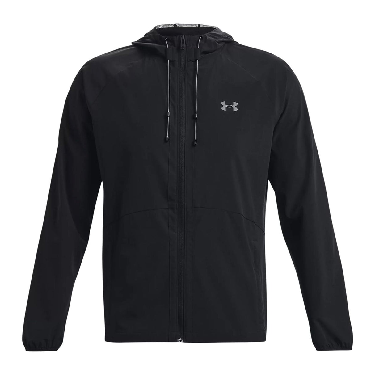 UA Mens Stretch Woven Windbreaker Black