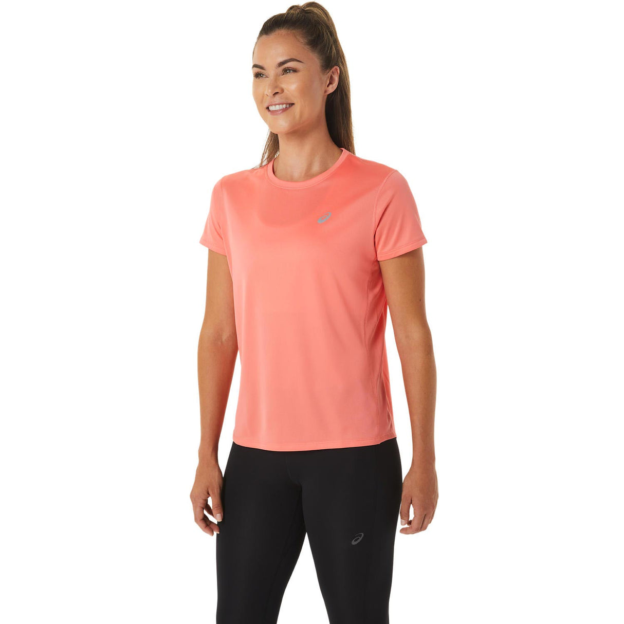 ASICS WOMENS CORE SS TOP PINK
