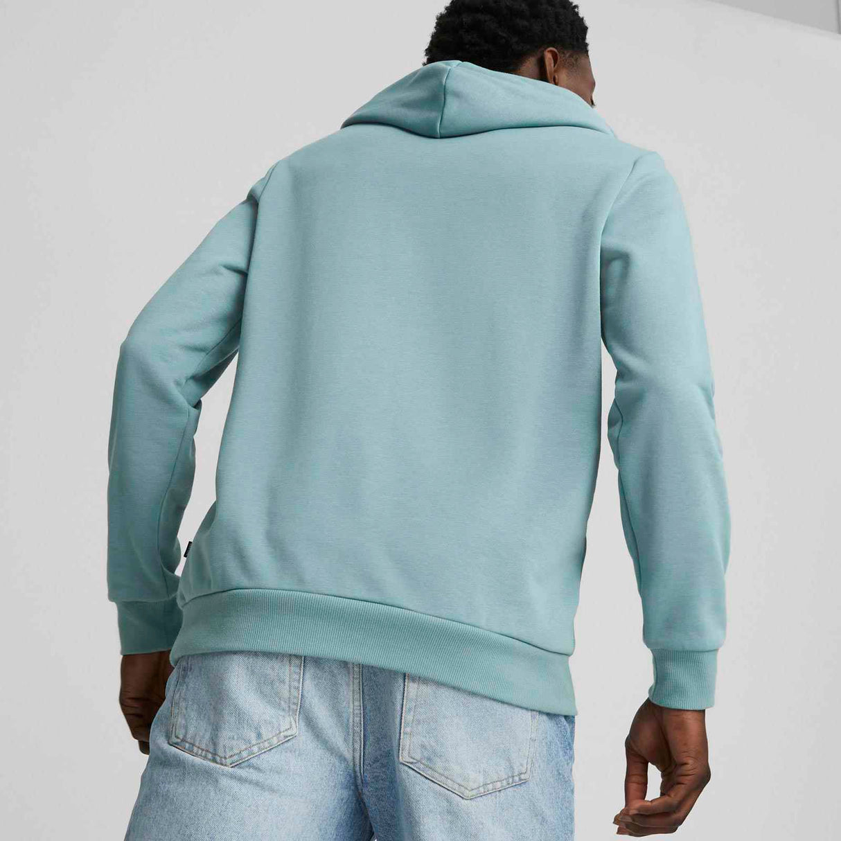 Puma Mens ESS Big Logo Hoodie FL Blue