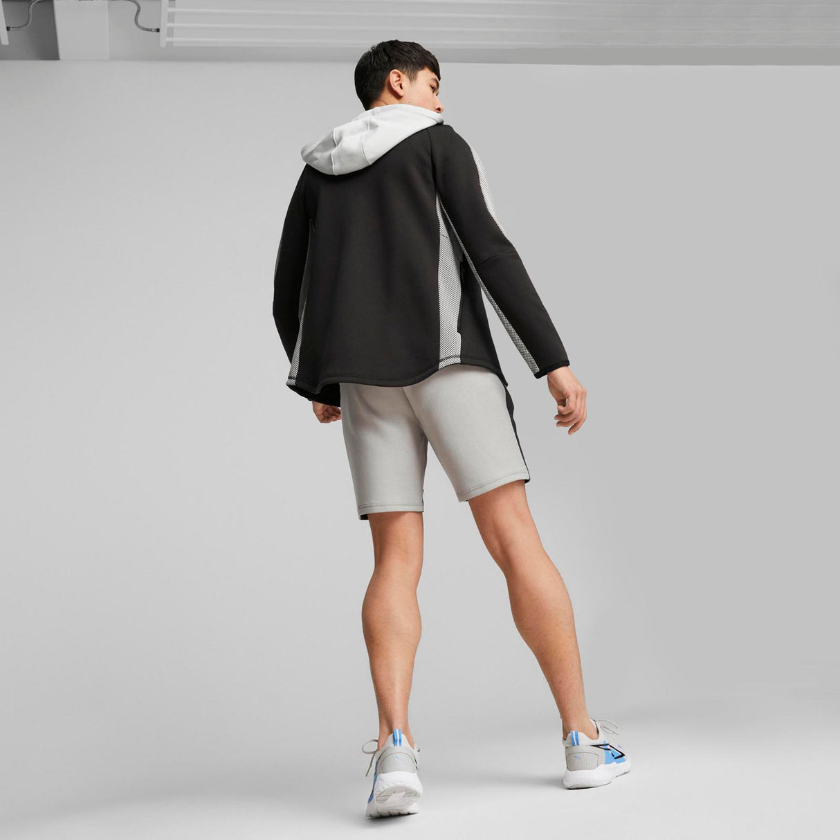 Puma Mens Evostripe FZ Hoodie DK Grey