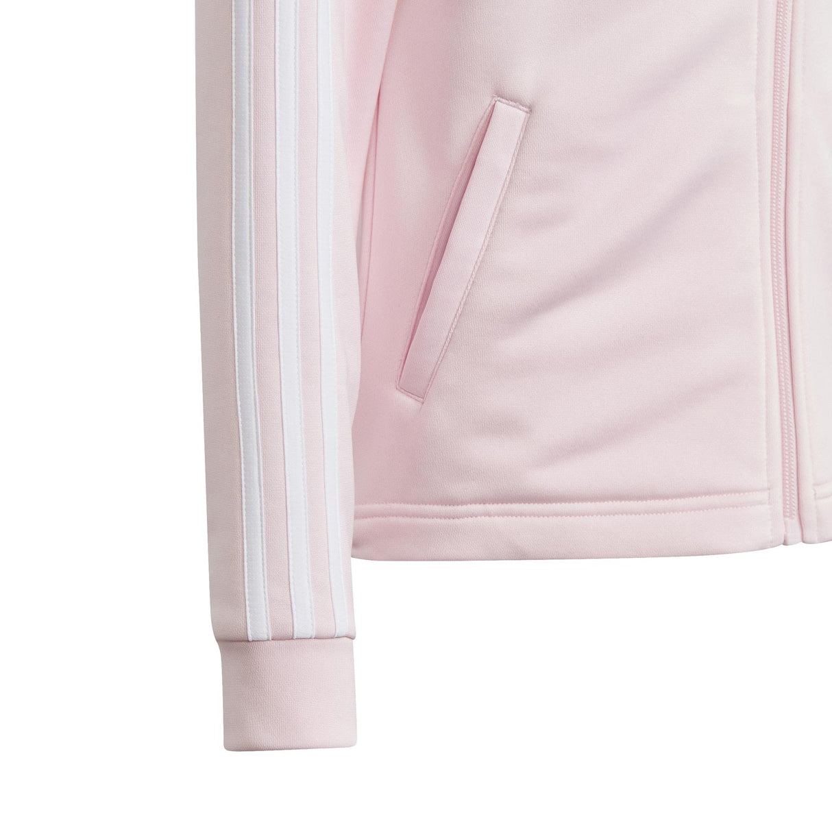 adidas Girls TR-ES 3S FZ Hood Pink