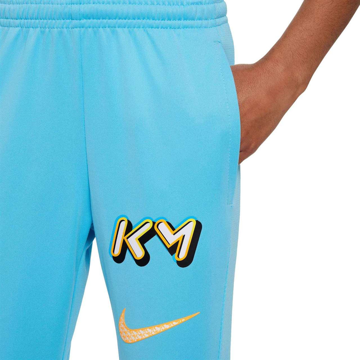 Nike Boys Mbappe Dri Fit Pants Blue