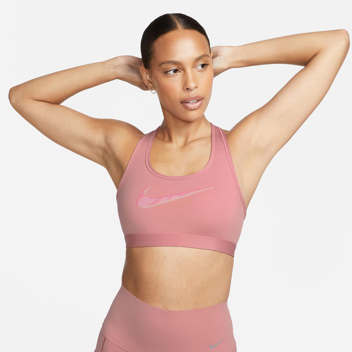 Nike Wmns DF Swoosh Hybrid Padded Bra Rd