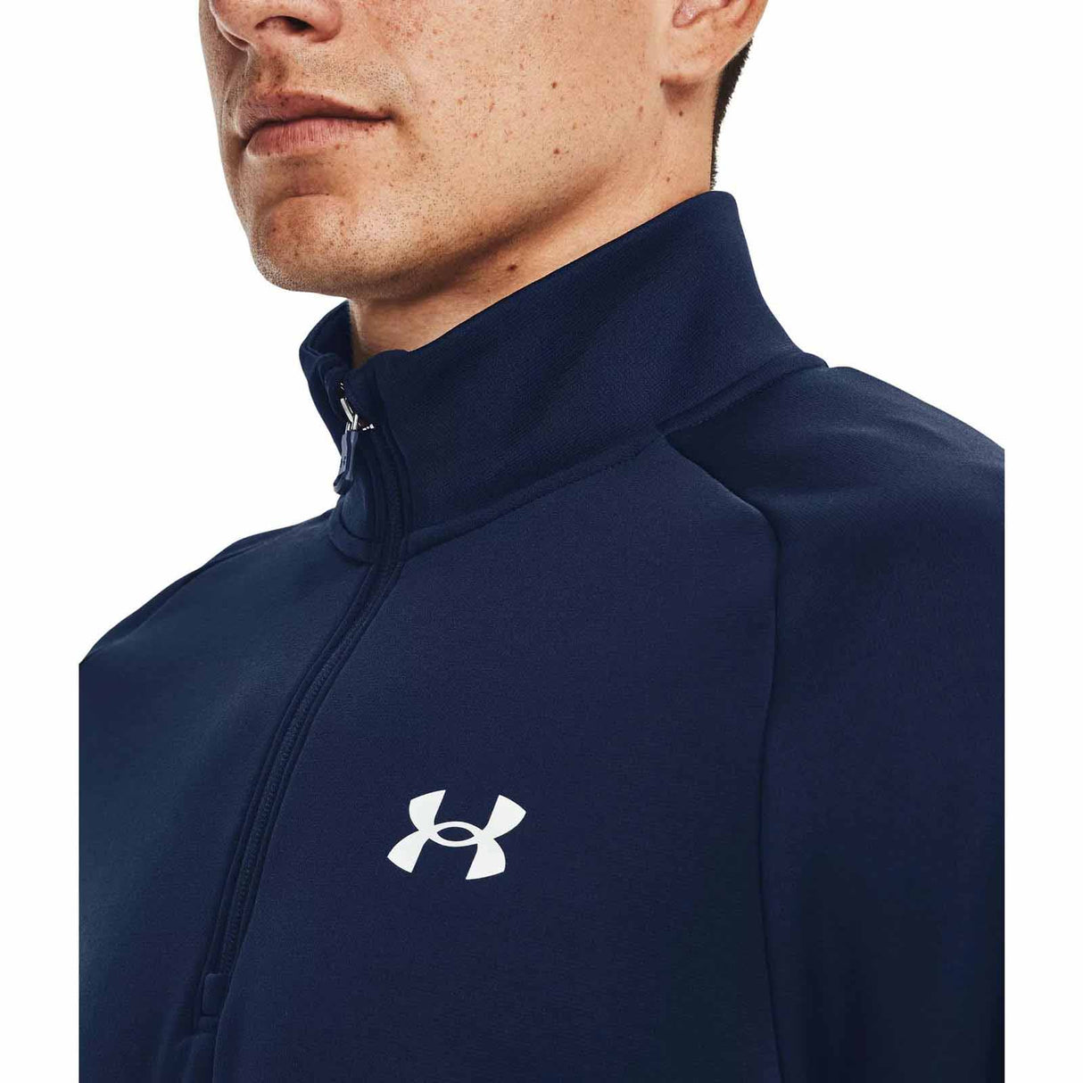 UA Mens Armour Fleece 1/4 Zip Navy