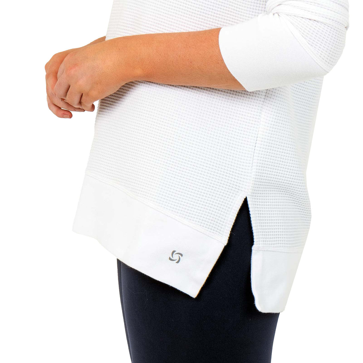 Bodylogic JS Wave Waffle Sweatshirt Wht