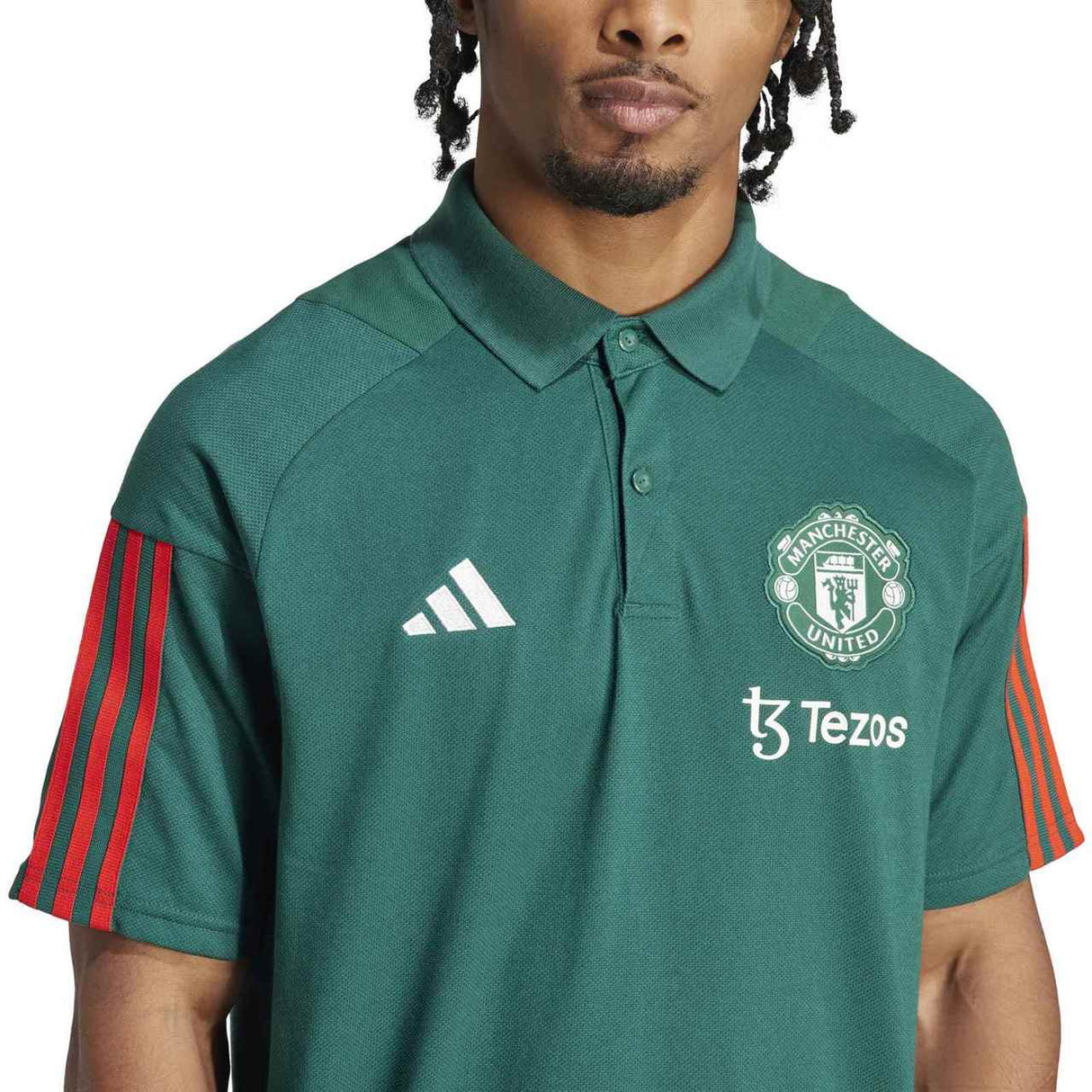 adidas Man Utd 23 Training Polo Green