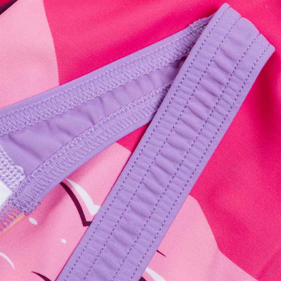 Speedo Girls L2S Printed Crossback Pink