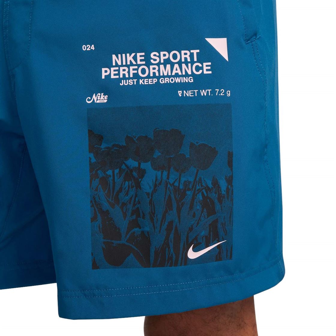 NIKE MENS DF FORM 7UL SHORT GX BLUE
