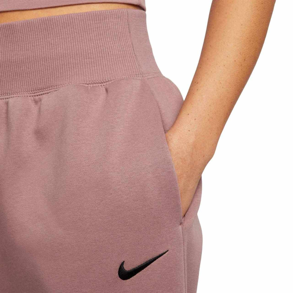 Nike Wmns NSW PHNX FLC HR OS Pant Brown