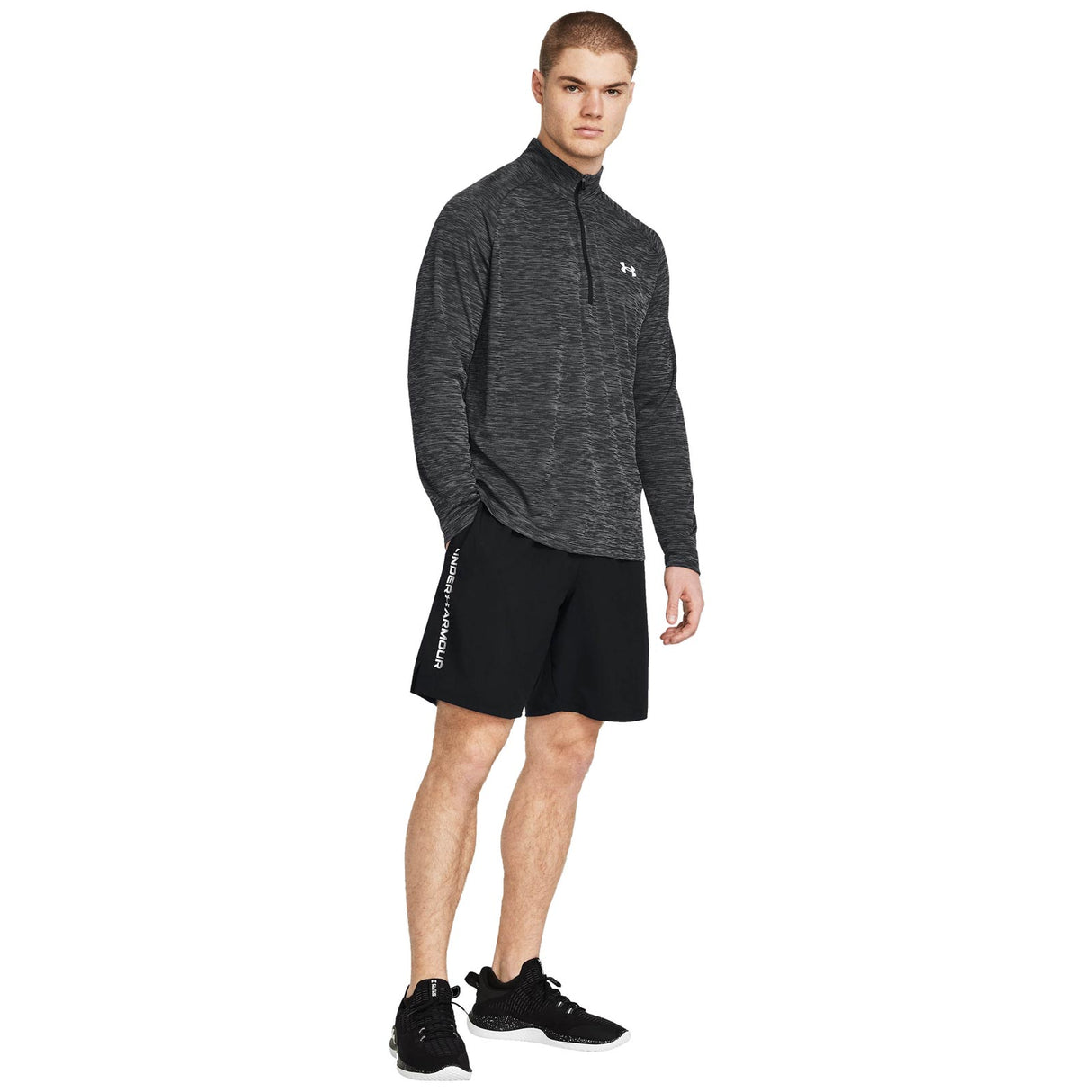 UA Mens Woven Wdmk Shorts Black