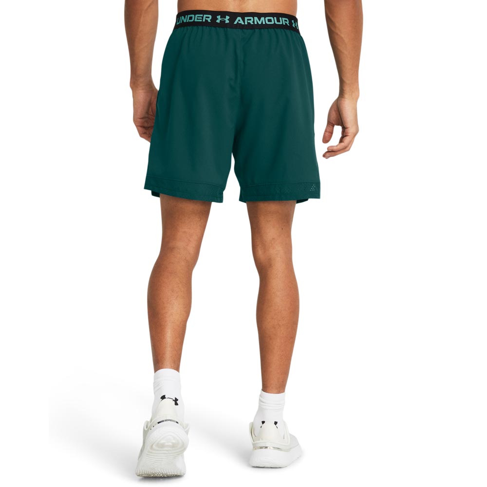 UA Mens Vanish Woven 6in Shorts Green