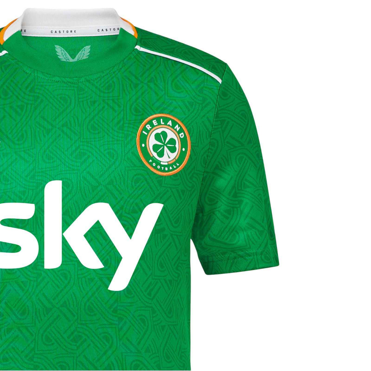 Castore FAI 24 Kids Home SS Jersey Green