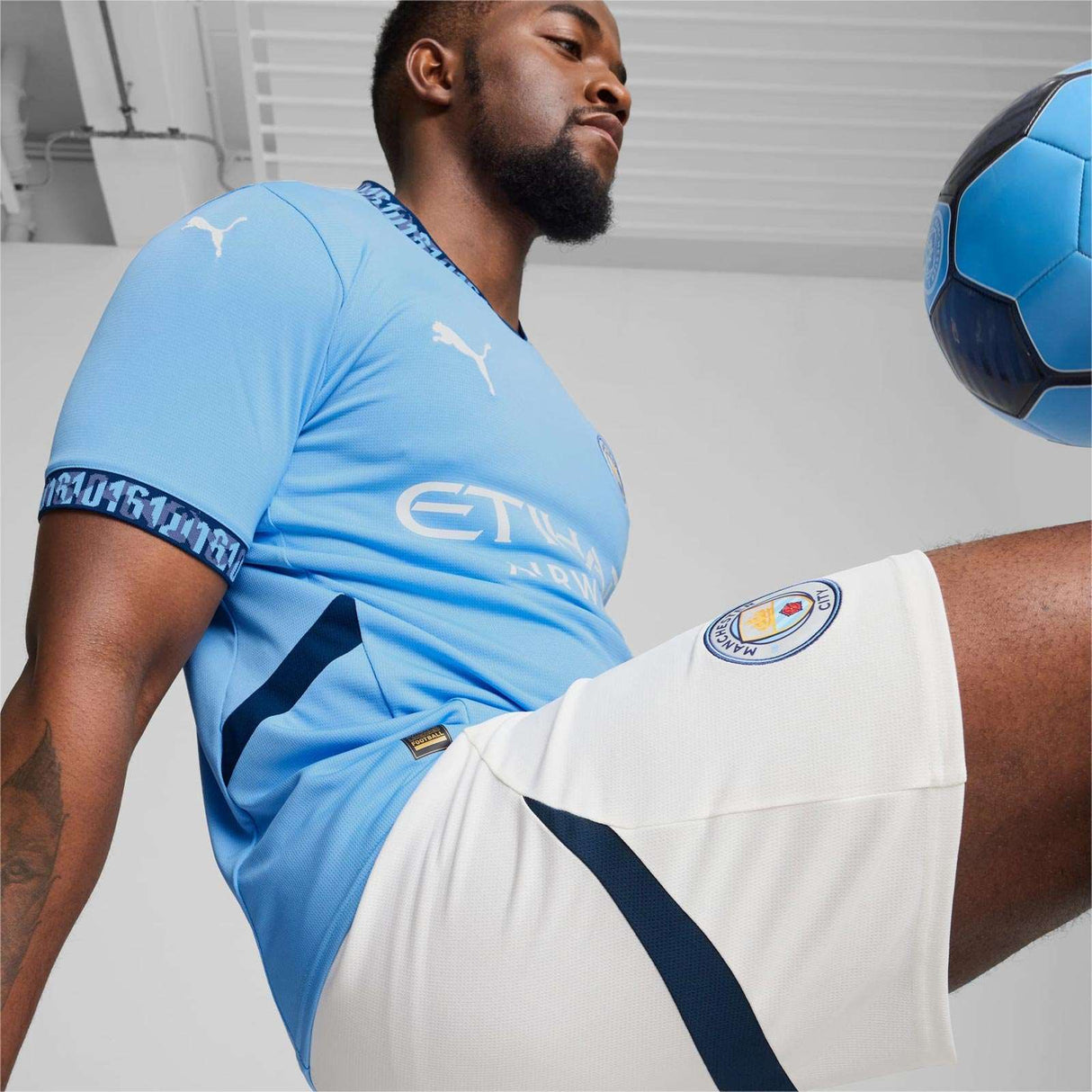 Puma MCFC 24 Home Jersey Blue