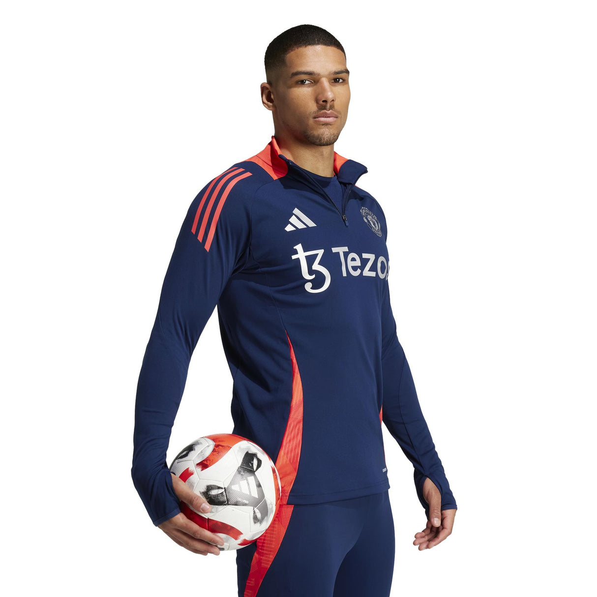 adidas Man Utd 24 Train Top Navy