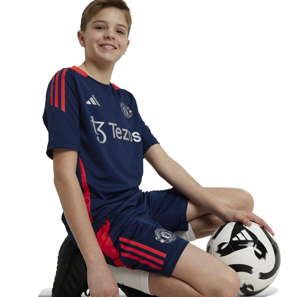 adidas Man Utd 24 Kids Train Short Navy