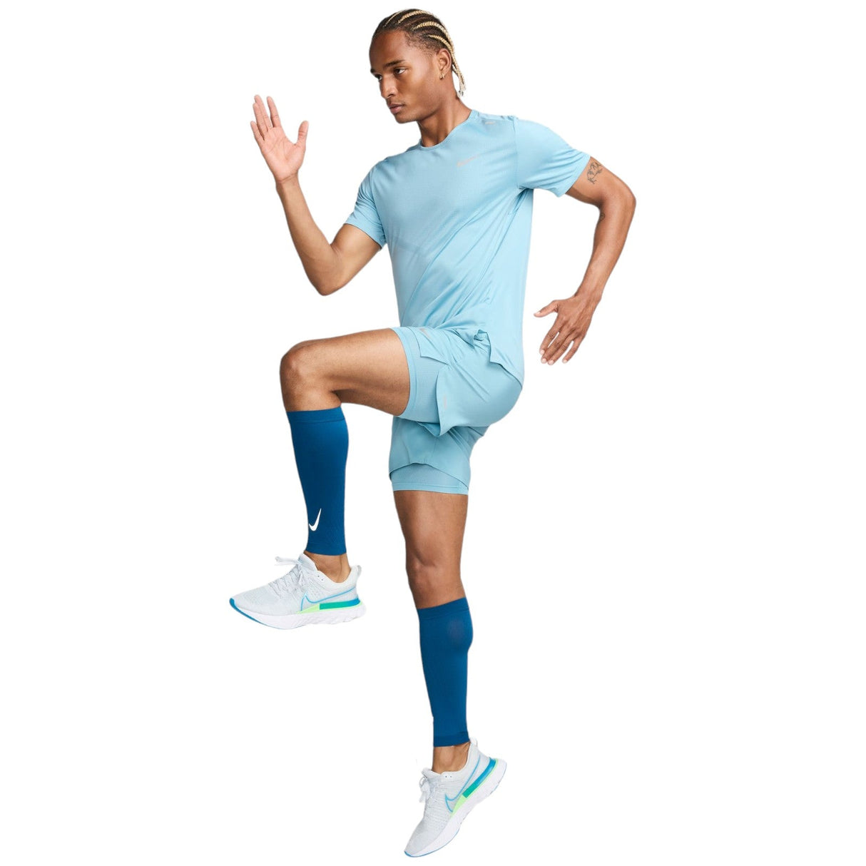 Nike Mens Dri-FIT Rise 365 TEE Blue