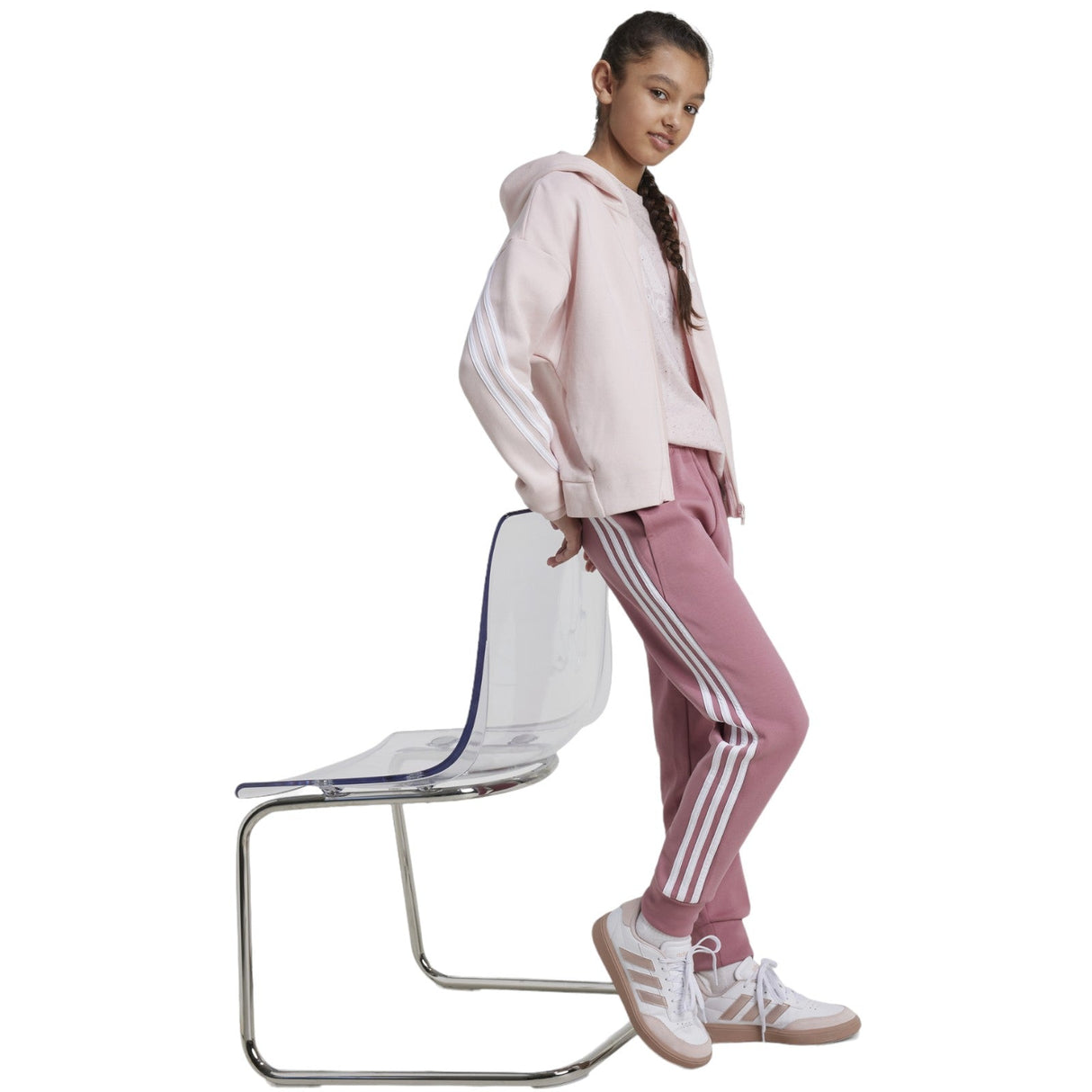 adidas FI 3s Girls FZ Hoodie Purple