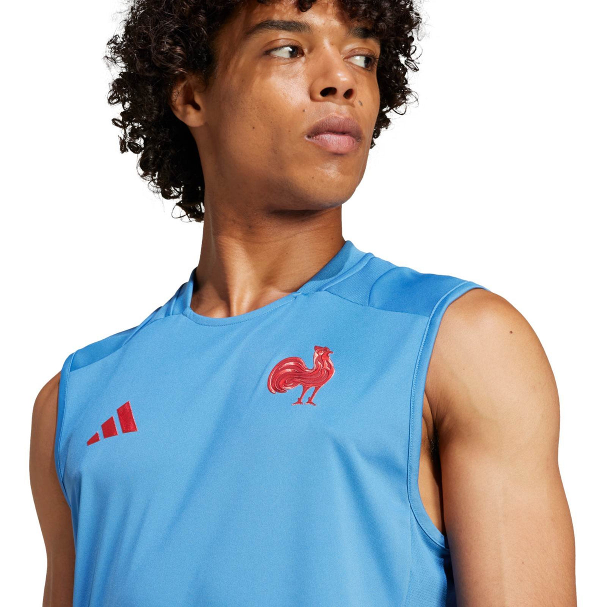 adidas France 24 Training Singlet Blue