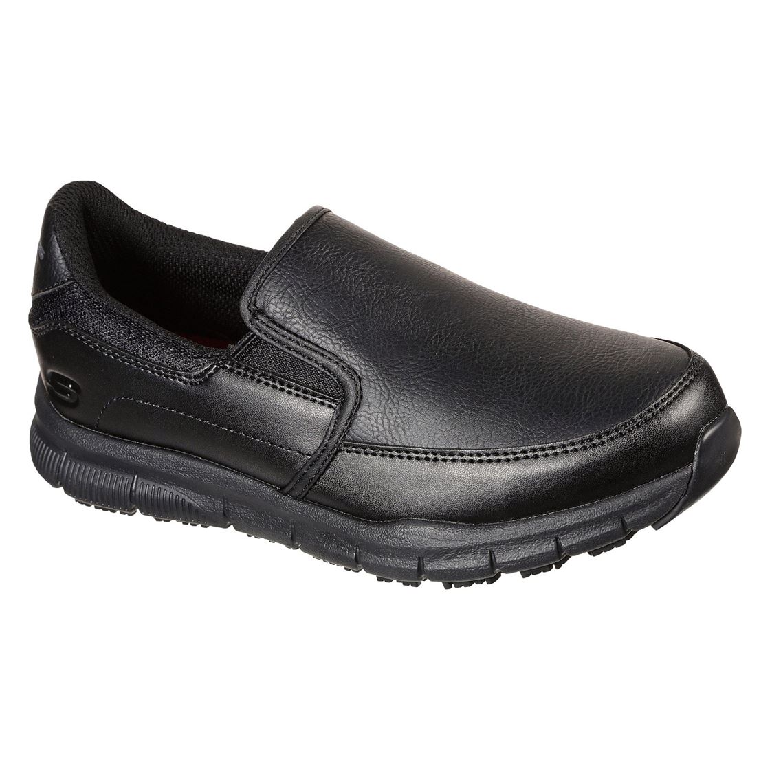 Skechers Double Gore Slip On Work Shoe B