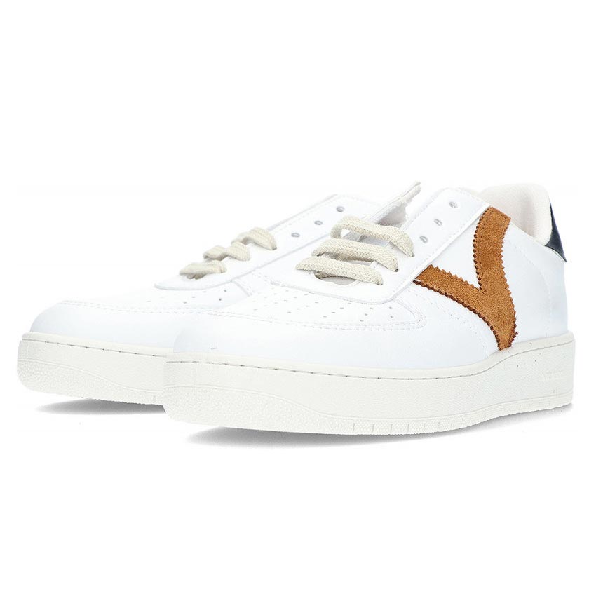 Victoria Faux Leather Sneaker Uni Wht/Or