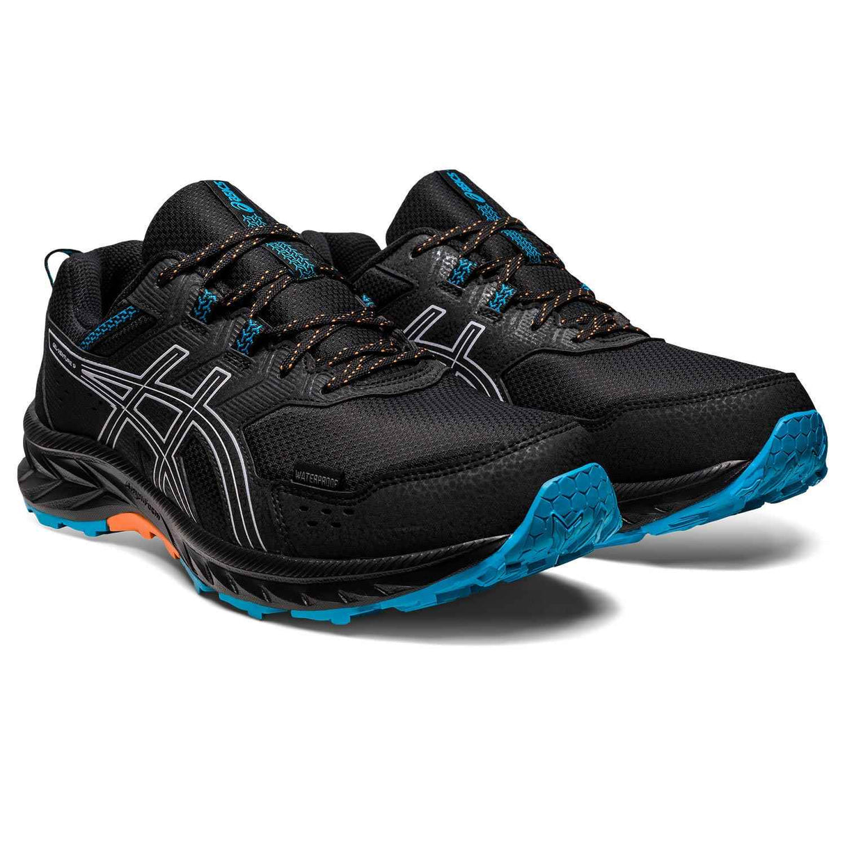 Asics Gel-Venture 9 WP Mens Black/Blue
