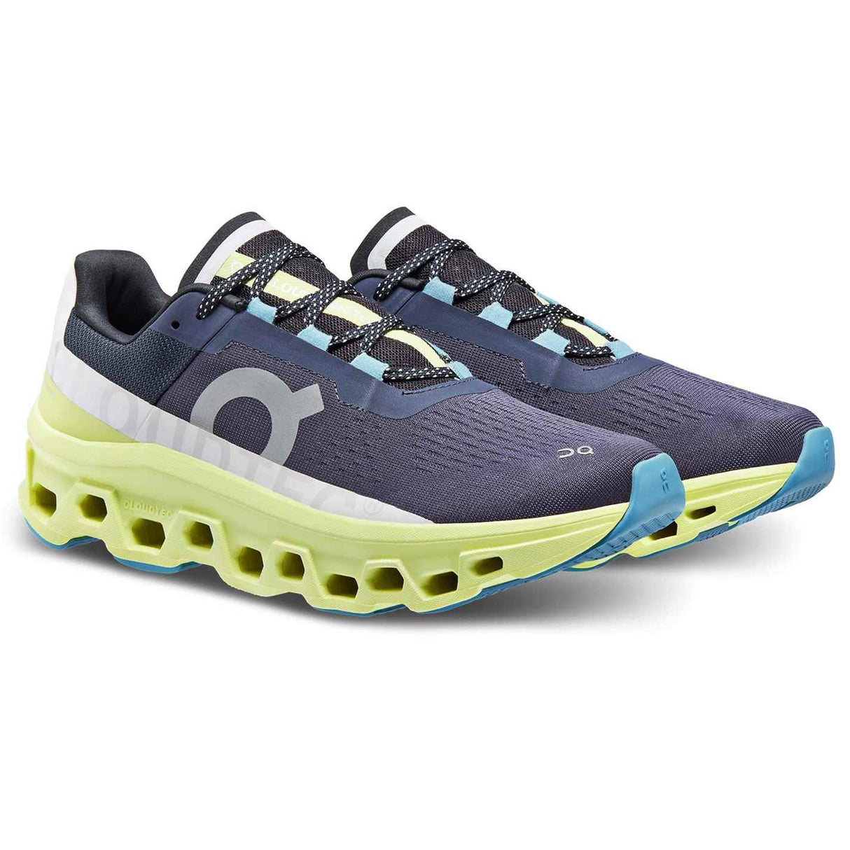 ON Cloudmonster Mens Grey Blue