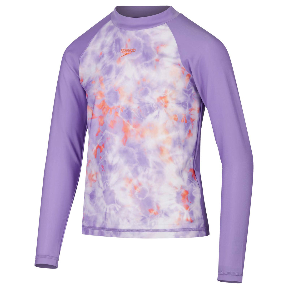 SPEEDO LS PRT PNL RASH TOP JF PRL/ORNG