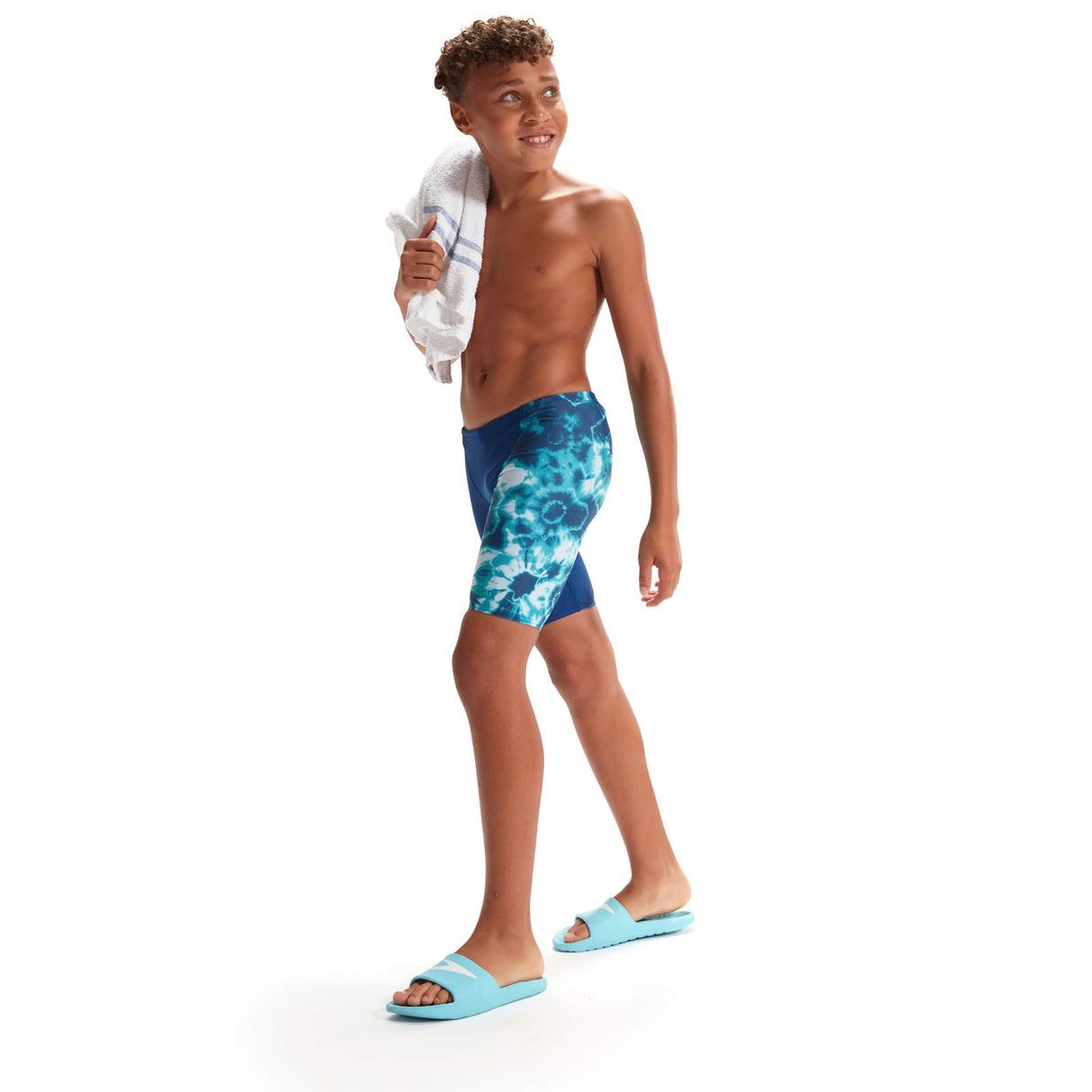 SPEEDO BOY DGTAL ALLOVER V-CUT JMMER NVY