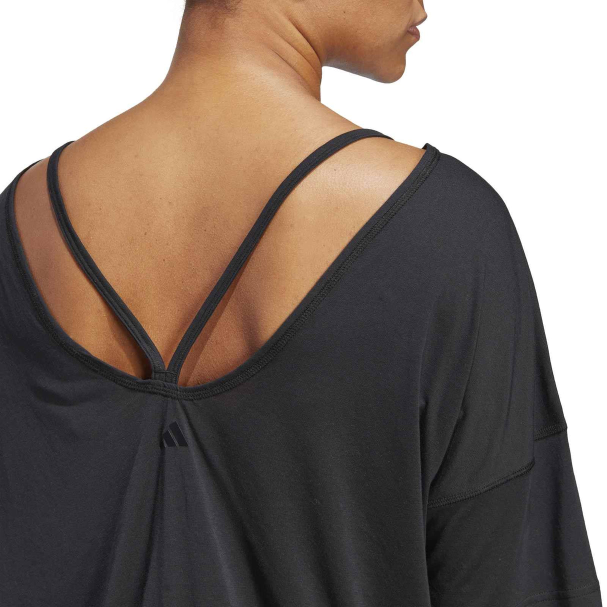 adidas Womens YGA ST O Tee Black