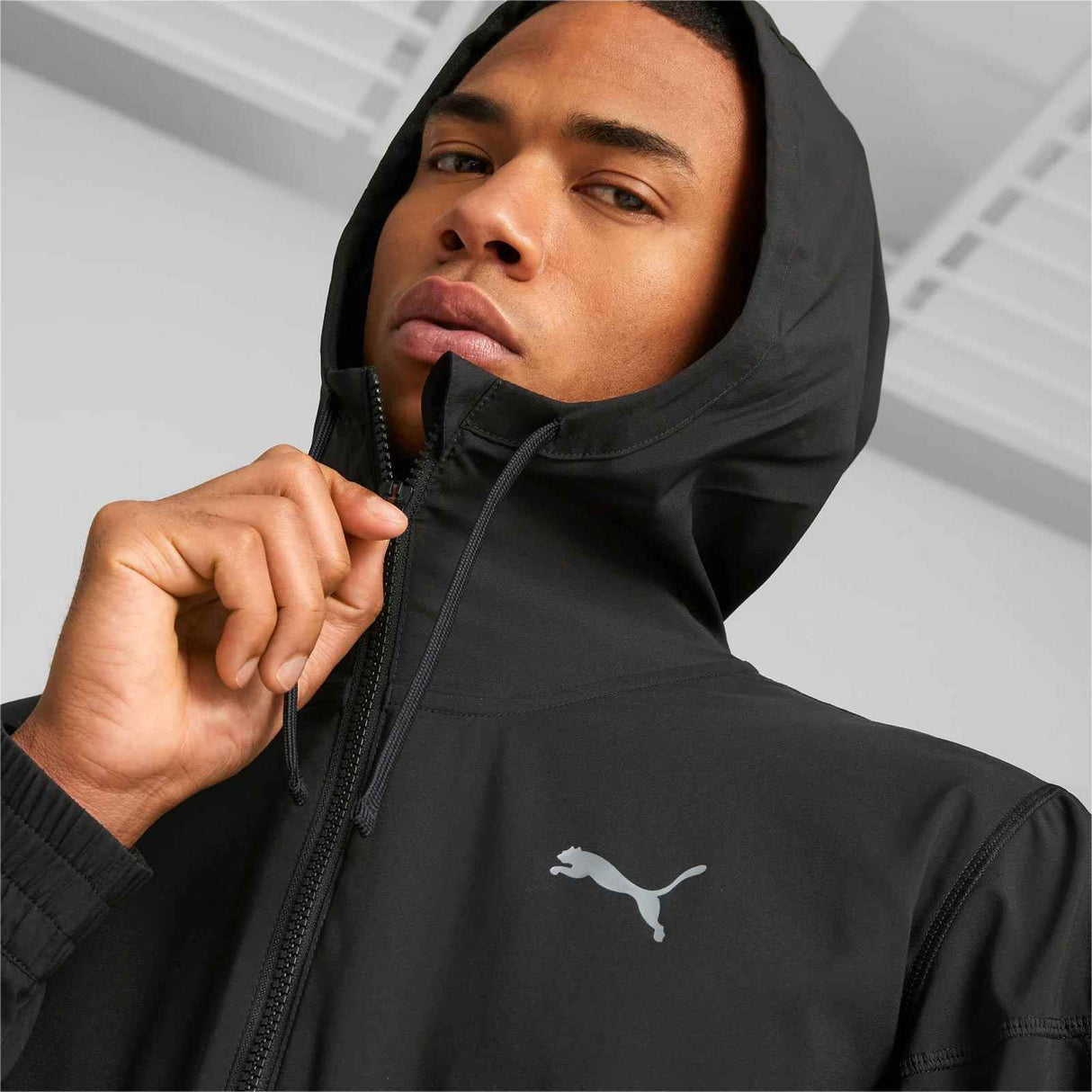 Puma Men's Fit Woven Jacket Blk