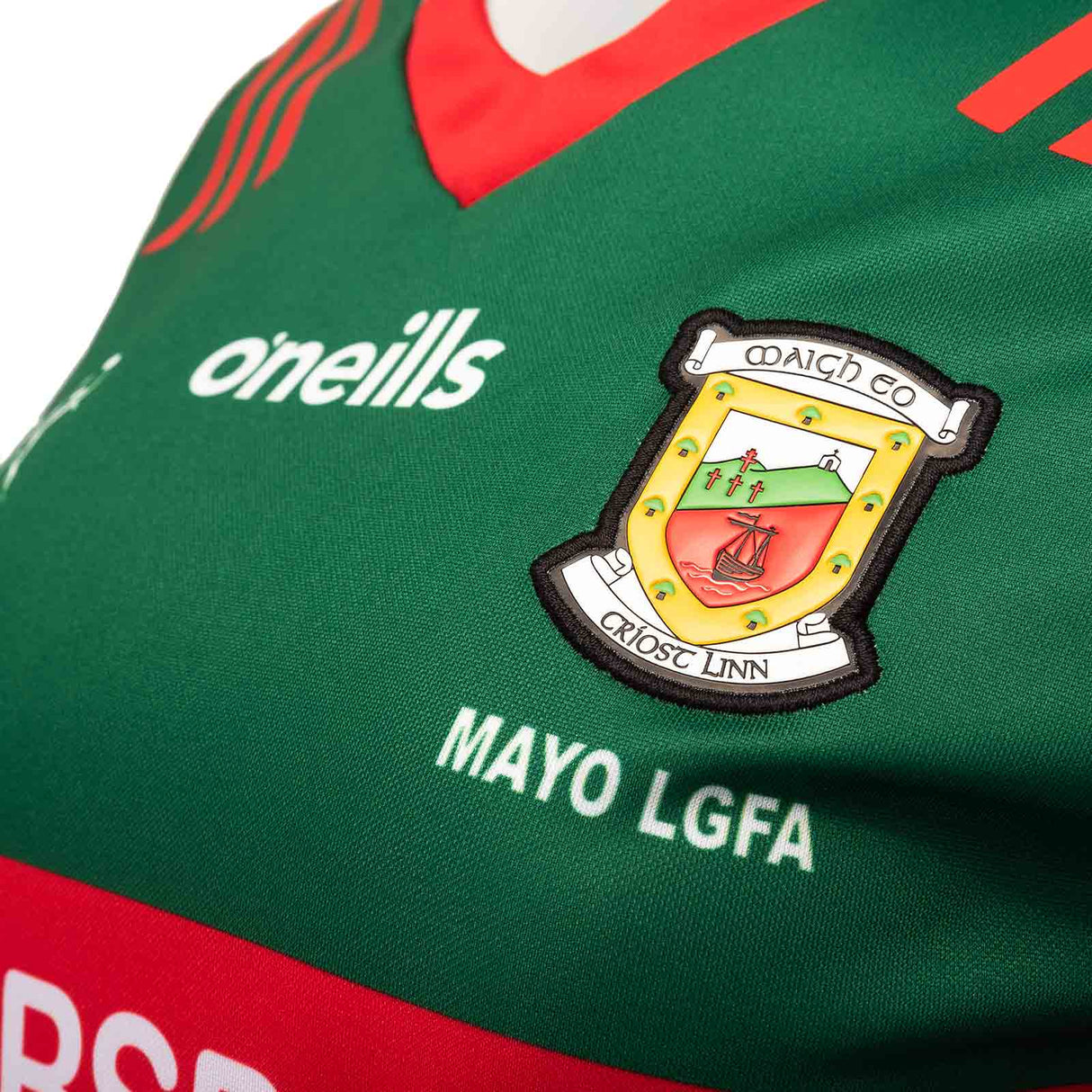 O'Neills Mayo 23 Home LGFA Wmn Jersey Gn