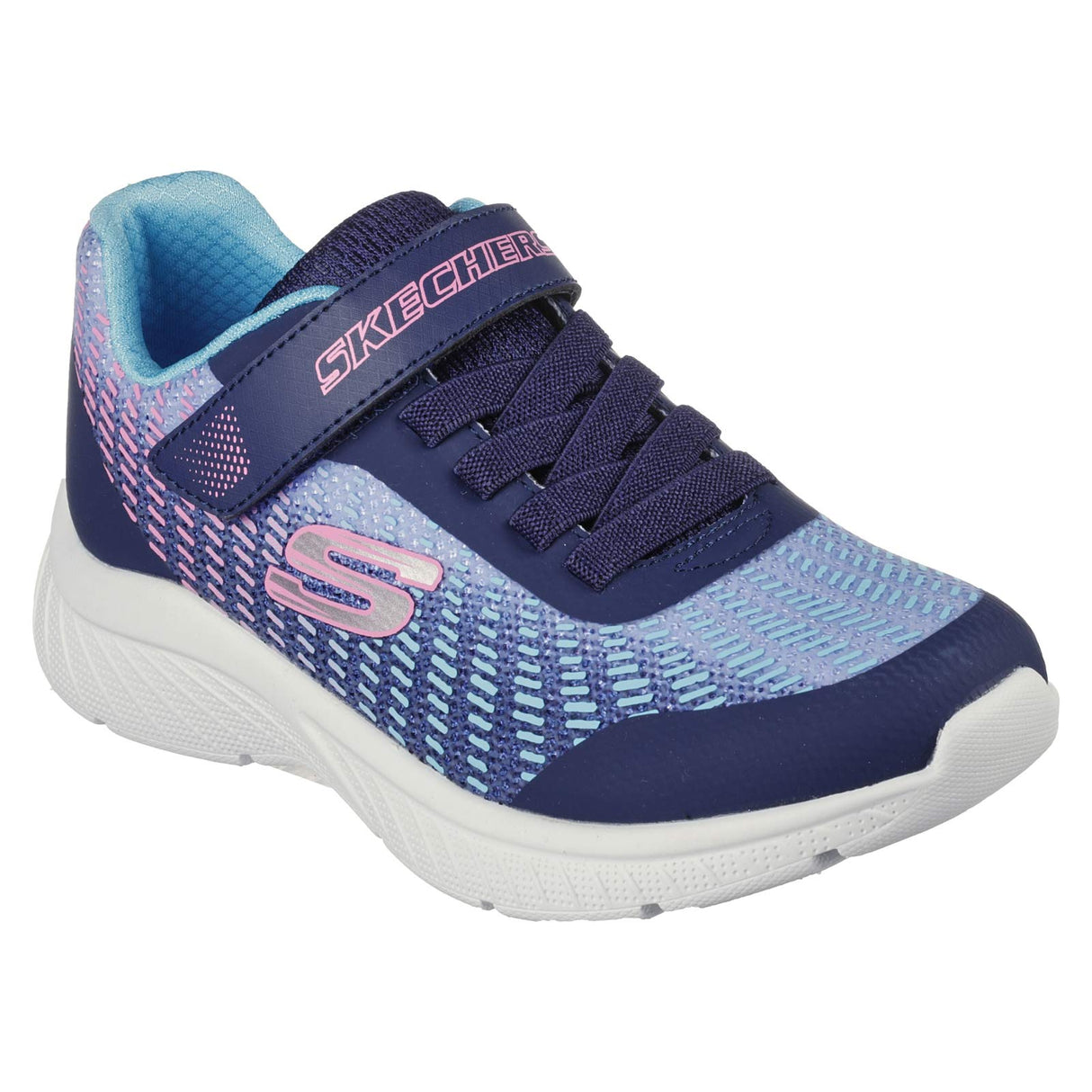 Skechers Microspec Plus Jnr Girls Navy