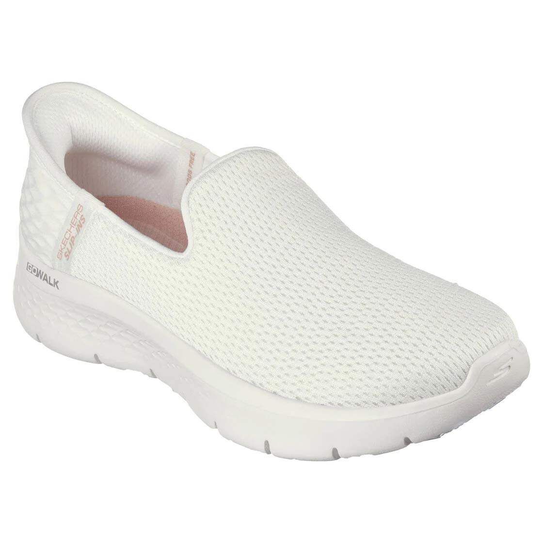 Skechers Go Walk Slip Ins Womens Wht
