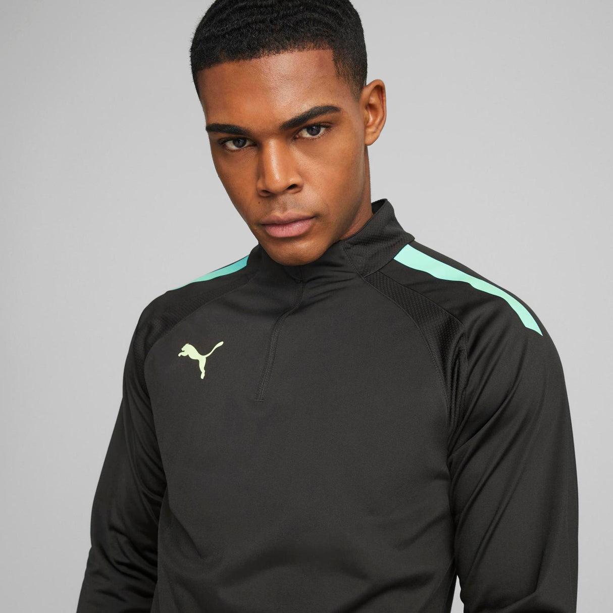Puma Mens Team Liga QZ Top Black
