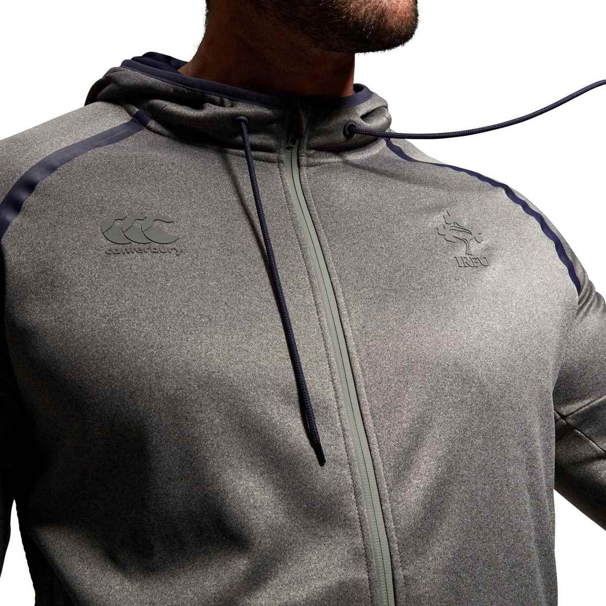 Canterbury IRFU 23 Tech FZ Hoodie Grey