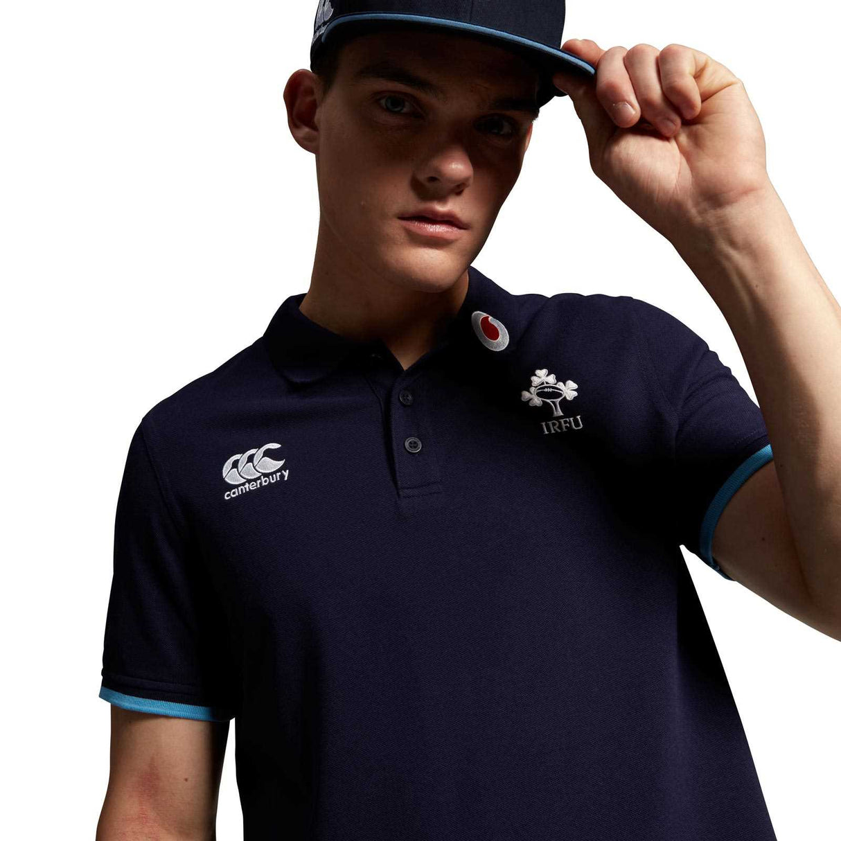 Canterbury IRFU 23 Team Polo Shirt Navy