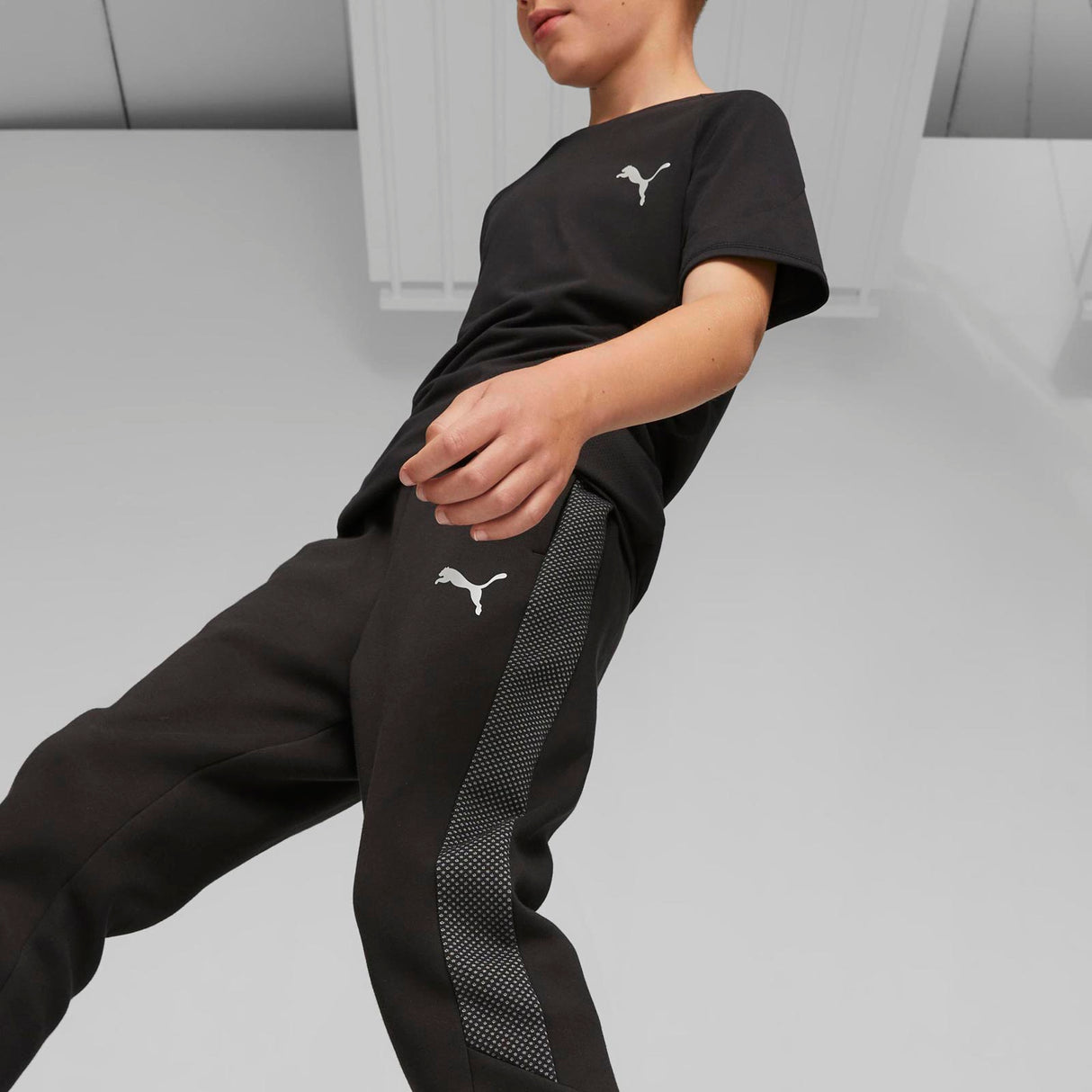 Puma Boys Evostripe Pants DK Black