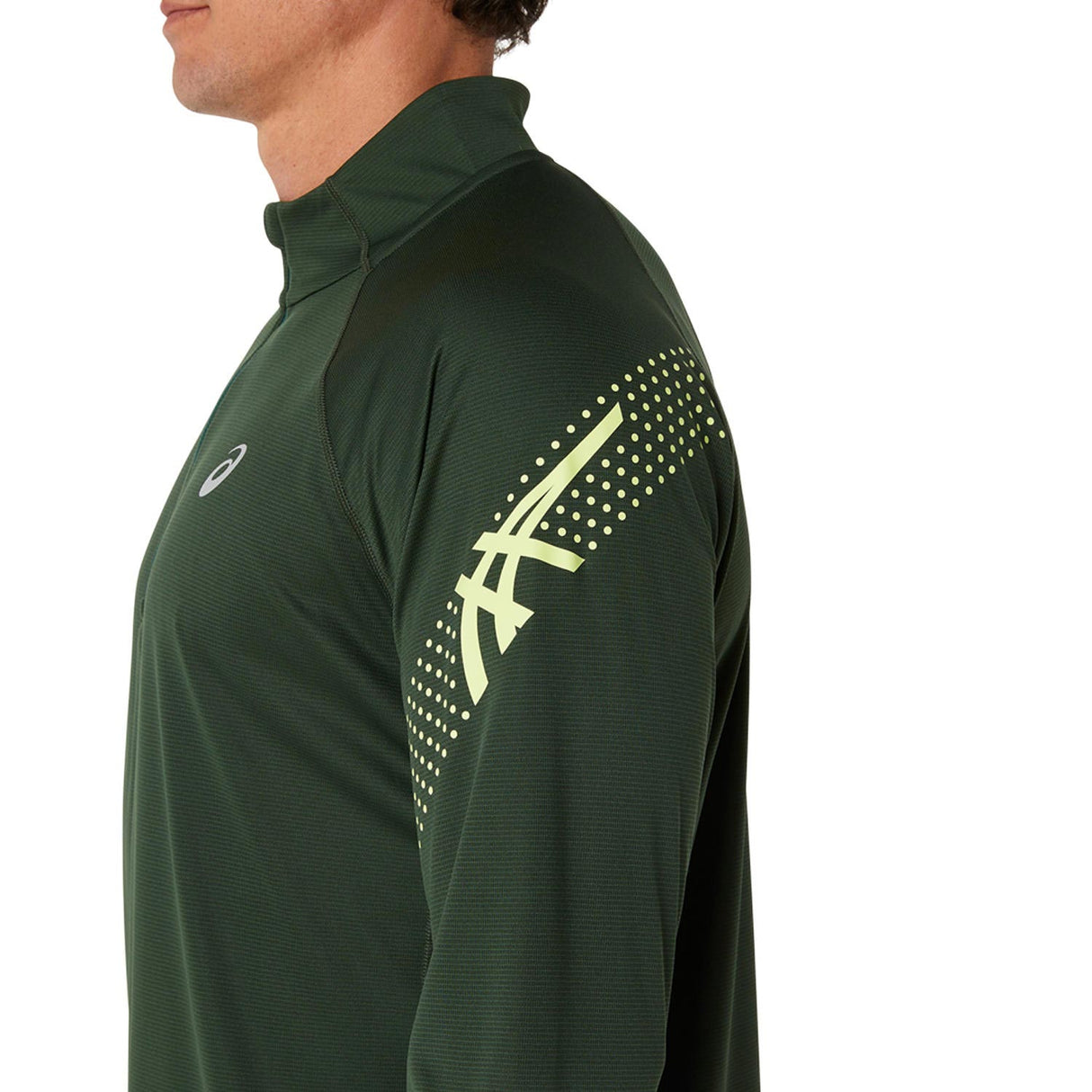 Asics Mens Icon LS HZ Top Green