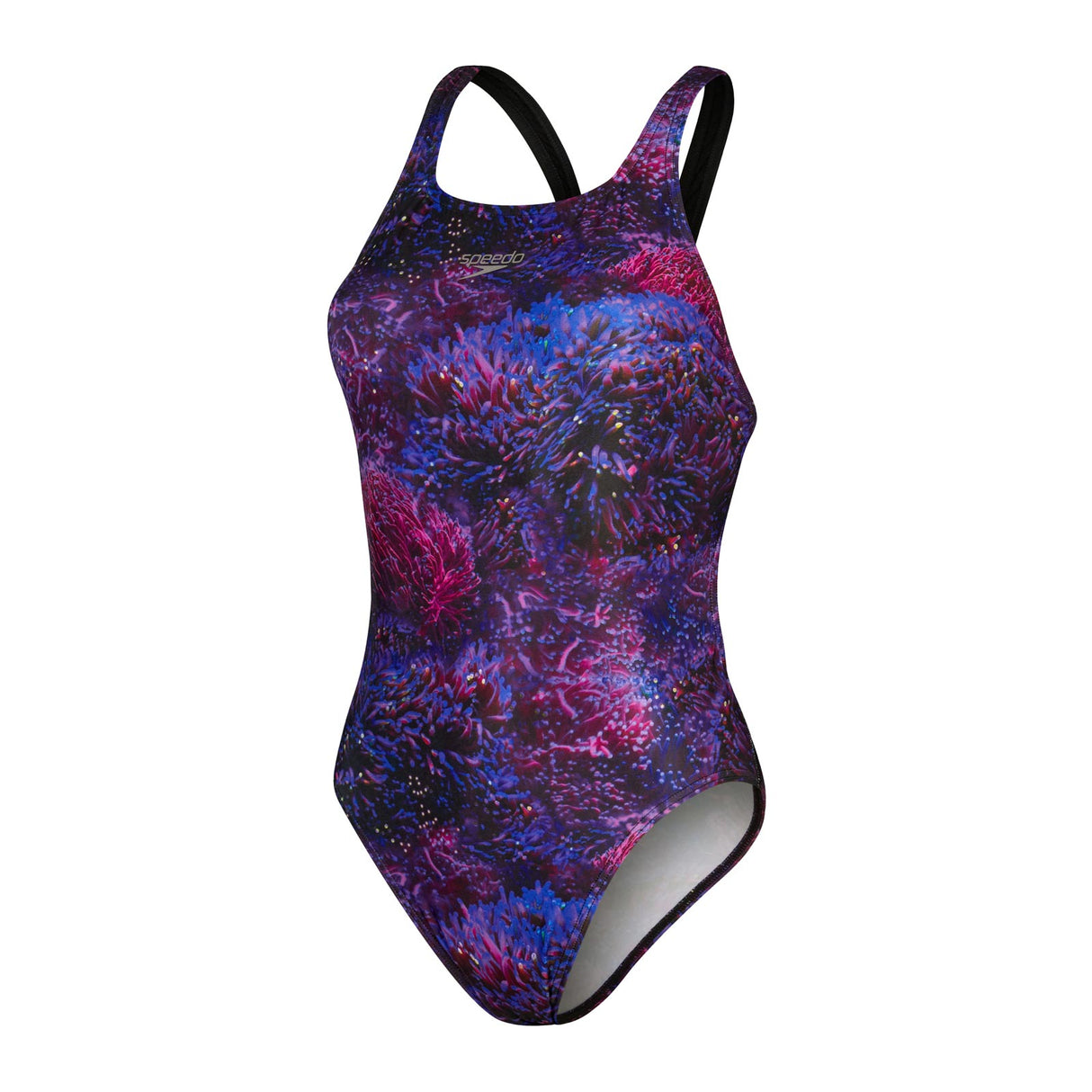 Speedo Allover Digital Leaderback Black
