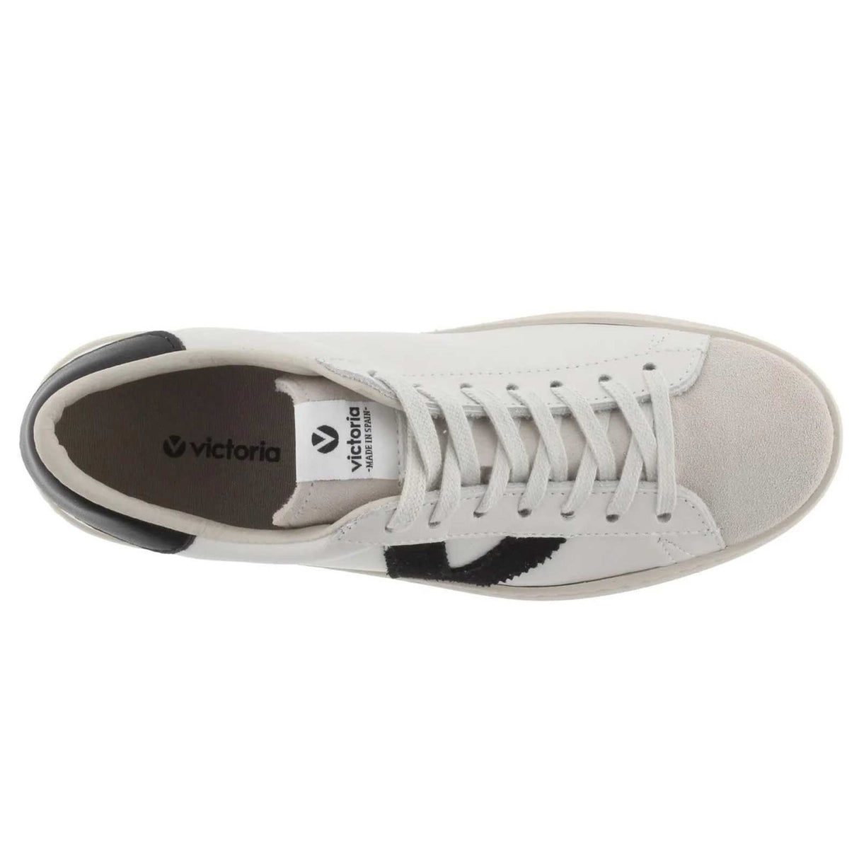 Victoria Contrast Leather Sneaker Wn W/B