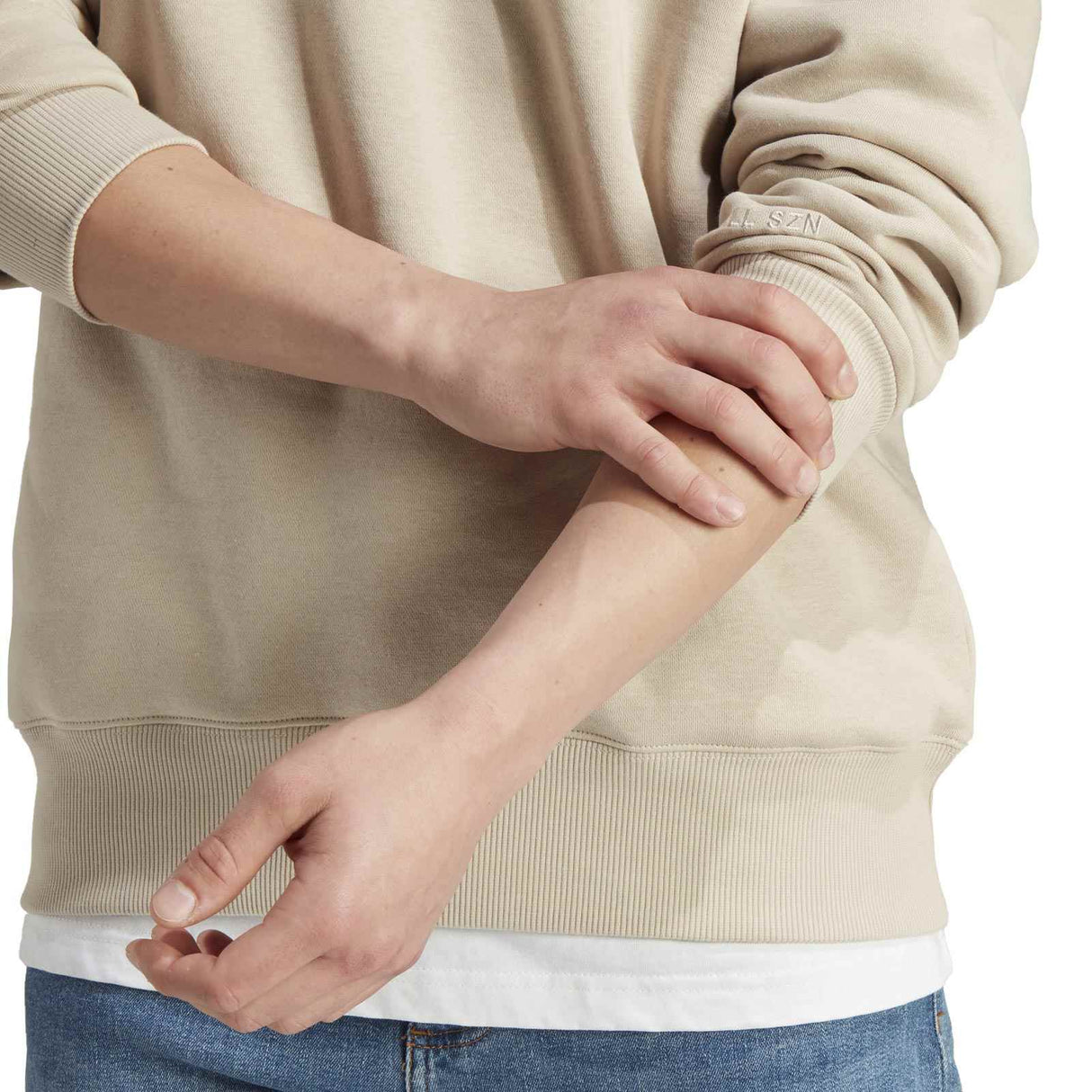 adidas Mens ALL SZN Sweat Beige