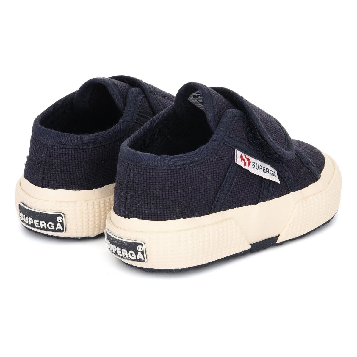 Superga Canvas Sneaker Velcro Kids Nvy