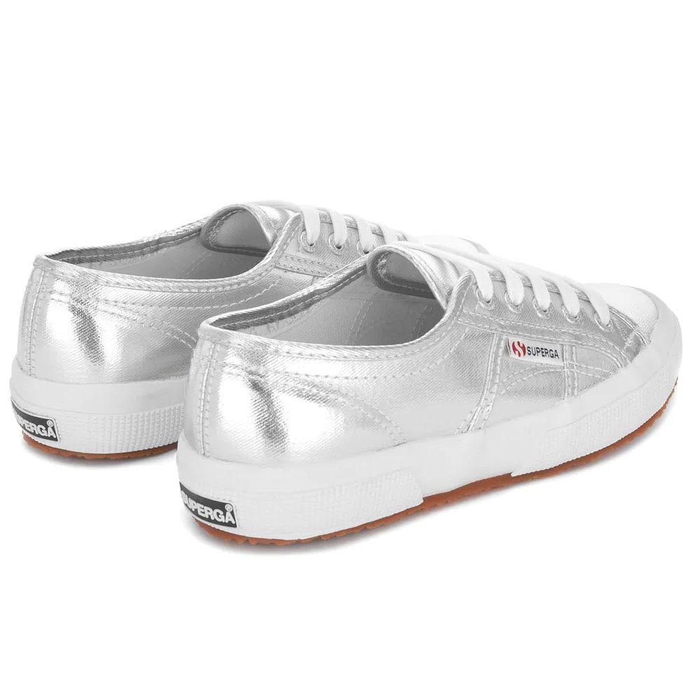 Superga Canvas Sneaker Metallic Wmn Silv