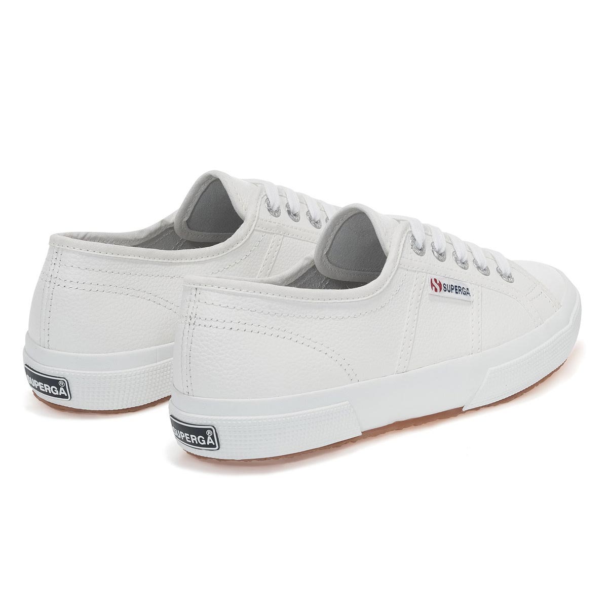 Superga Canvas Sneaker Leather Unisex Wh
