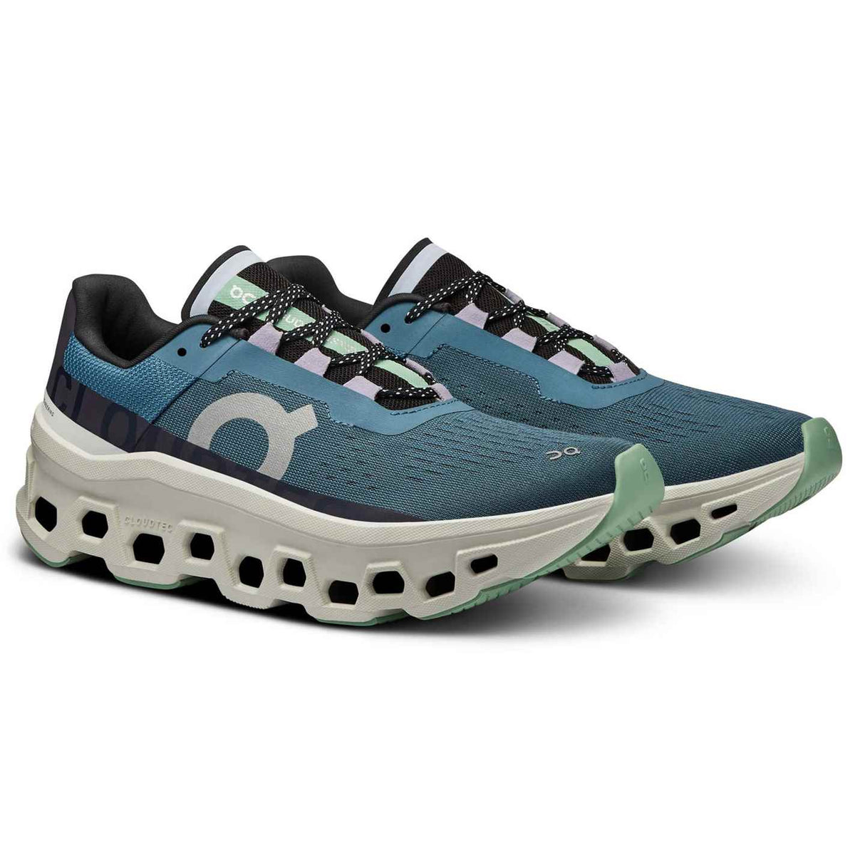 ON Cloudmonster Womens Grey/Blue